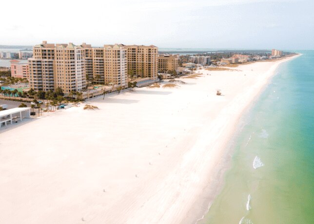 Clearwater Beach wedding on Florida's Gulf Coast